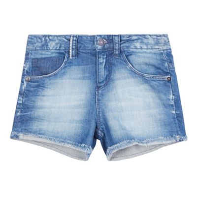 Levi's Girls' blue denim shorts